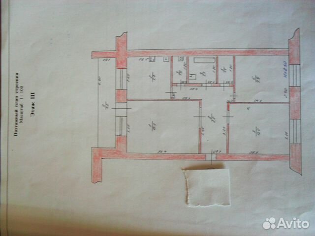 3-к квартира, 60.5 м², 3/5 эт.