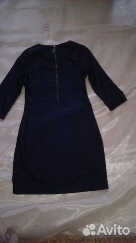 Платье темно синего цвета 44 размер Платье темно синего цвета 44 размер