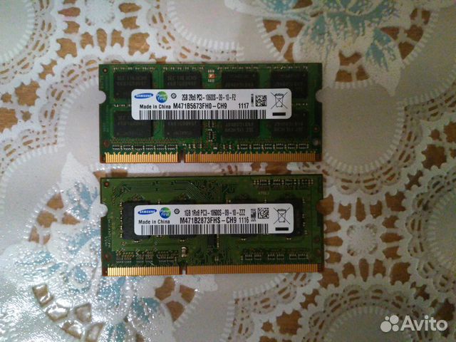 Оперативная память DDR3 sodimm SAMSUNG 3 гб