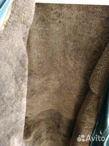 Плащ 100 натуральная кожа и мех