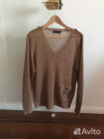 Джемпер Zara premium linen p M в идеале