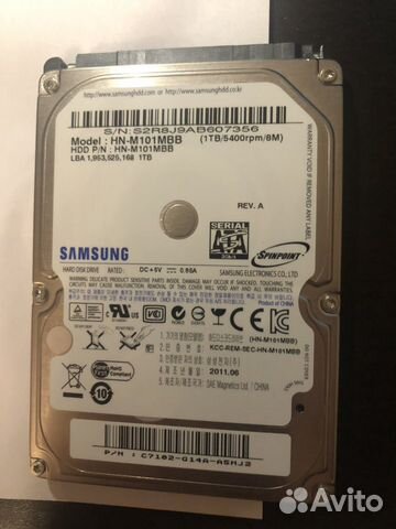 SAMSUNG HN-M101MBB 1TB