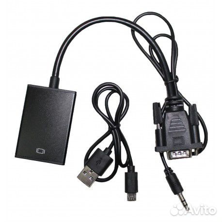 Конвертер, переходник с VGA на hdmi Конвертер, переходник с VGA на hdmi