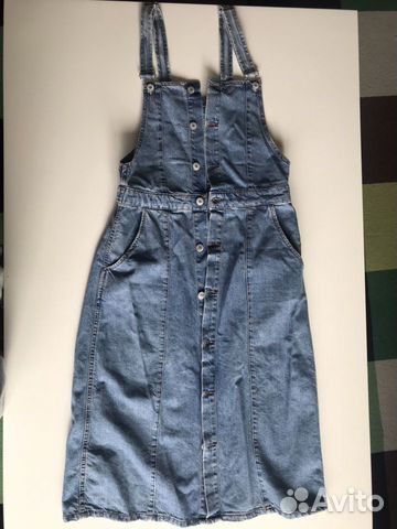 Джинсовая юбка кимбинезон Zara Джинсовая юбка кимбинезон Zara