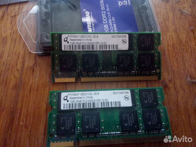 Модуль памяти SO-dimm DDR-2 PC-5300 1Gb (HYS64T128
