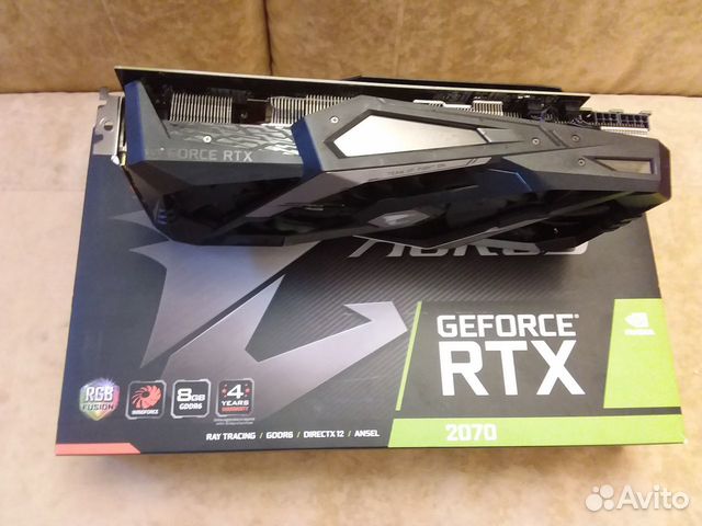 Видеокарта Gigabyte GeForce RTX 2070 aorus -8GC