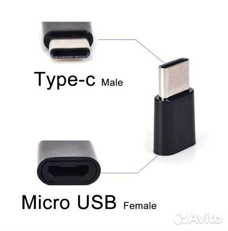 Переходник USB type-C TypeC на microUsb и обратный