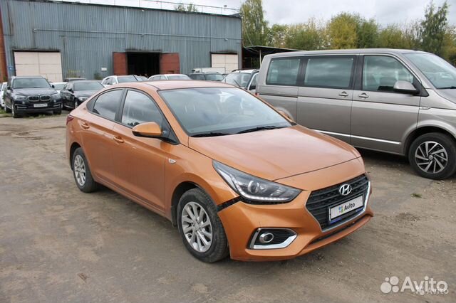 Hyundai Solaris 1.6 AT, 2017, битый, 55 070 км