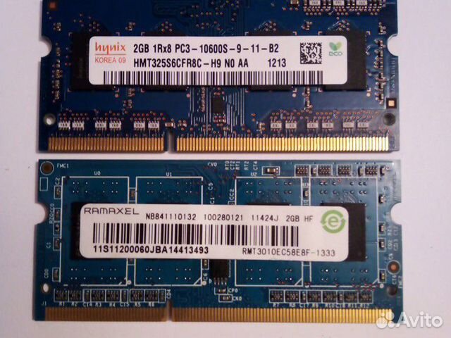 Оперативная память DDR3 2GB для ноутбука Оперативная память DDR3 2GB для ноутбука