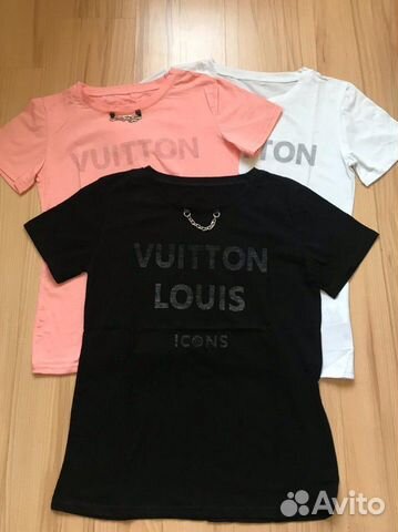 Футболка новая хлопок Louis Vuitton Футболка новая хлопок Louis Vuitton