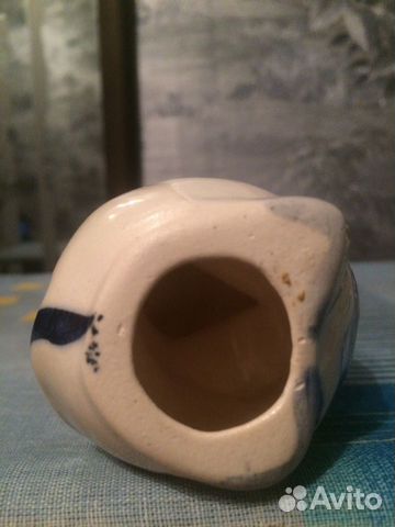 Фигурка крысы, маленькая, гжель