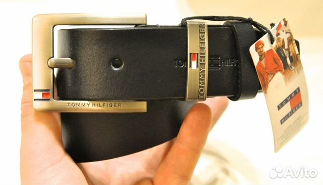 Мужской ремень / Tommy Hilfiger / новый (синий)