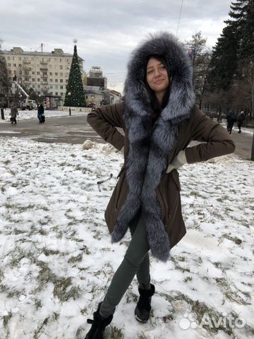 Парка зимняя с мехом