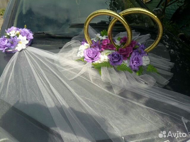 Украшения на свадебную машину