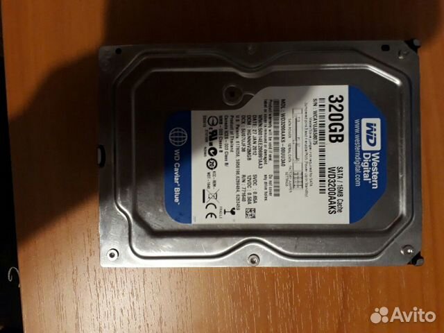 Жесткий диск Western Digital Blue 320GB