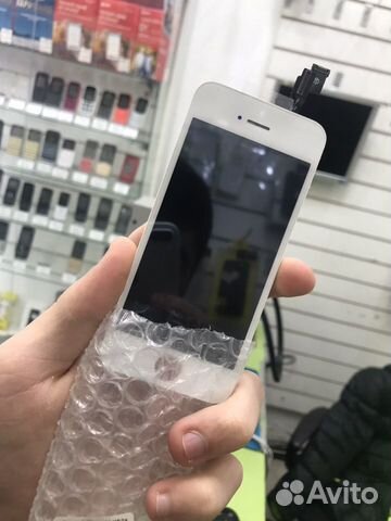Копия экран на iPhone 5S белый