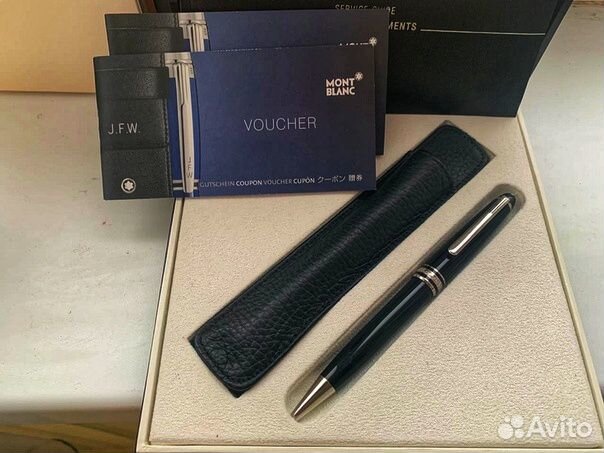Подарочный набор Montblanc ручка и чехол Подарочный набор Montblanc ручка и чехол