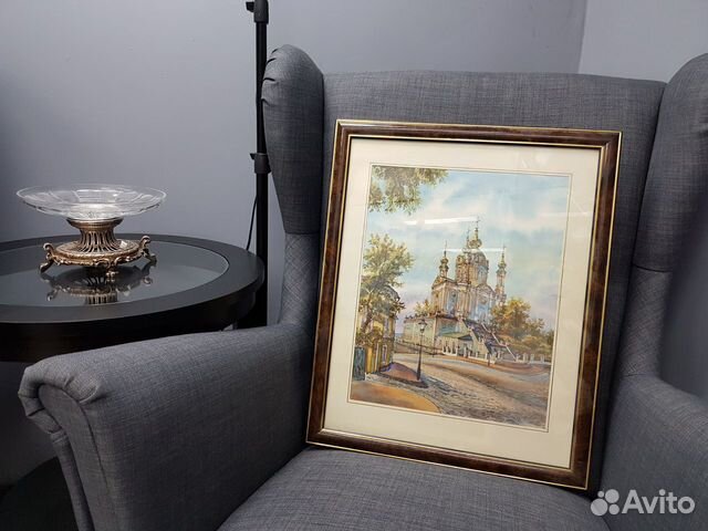 Картина акварель Андреевская церковь 2000 Картина акварель Андреевская церковь 2000