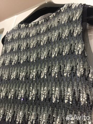 Платье с бисером и пайетками