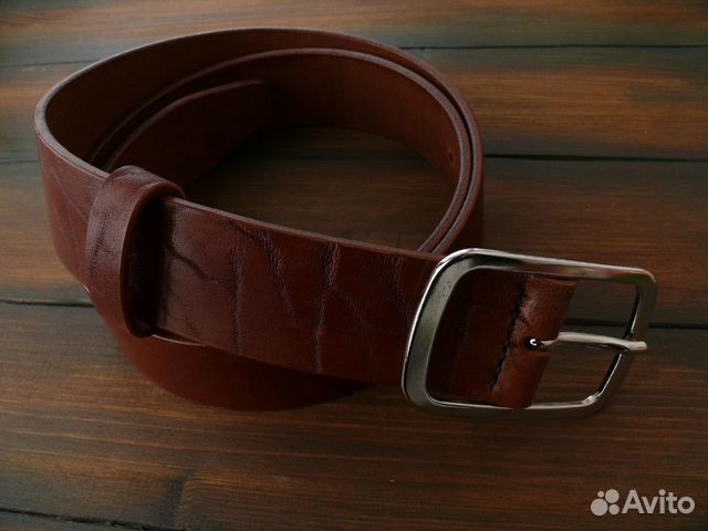 Ремень из натуральной кожи ручной работы