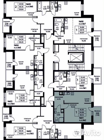 1-к квартира, 36.1 м², 7/9 эт. 1-к квартира, 36.1 м², 7/9 эт.