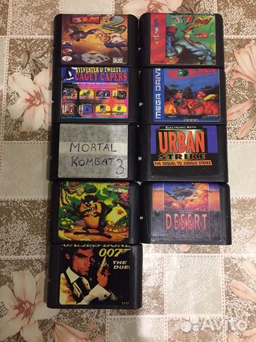 Картриджи от sega