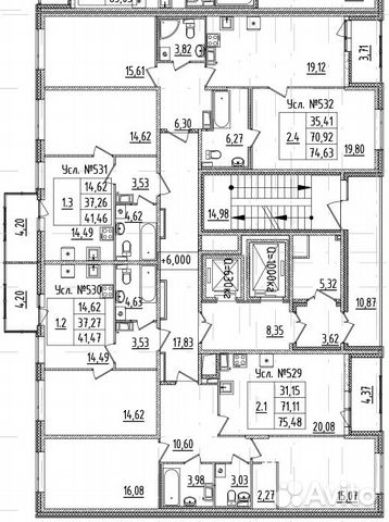 1-к квартира, 41.5 м², 3/14 эт.