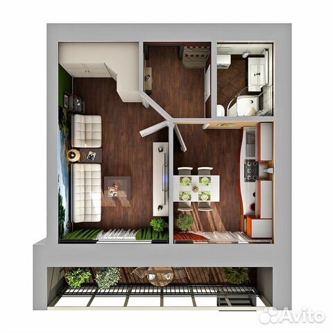1-к квартира, 36 м², 8/10 эт. 1-к квартира, 36 м², 8/10 эт.