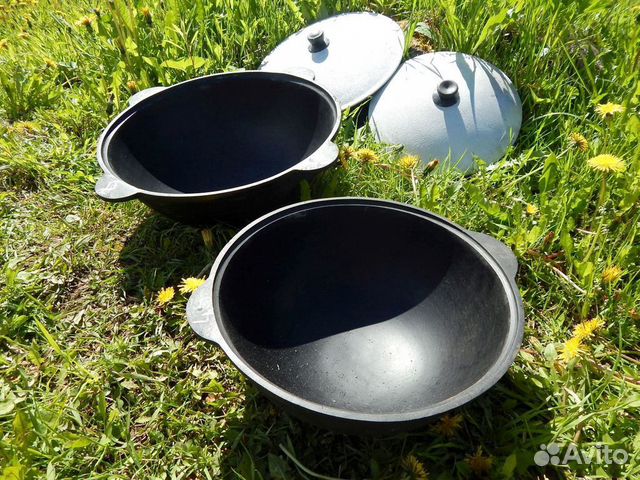 Казан Чугунный. Новый + Шумовка в подарок