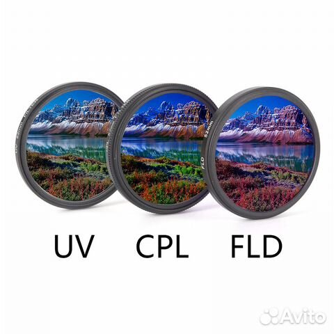 Наборы из 3 Фильтров (UV,CPL,FLD) 49-77мм Наборы из 3 Фильтров (UV,CPL,FLD) 49-77мм