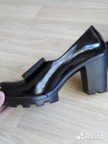 Новые туфли натуральная кожа лак Терволина
