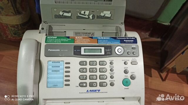 Телефон Факс Panasonic Факсимильный Аппарат Модель