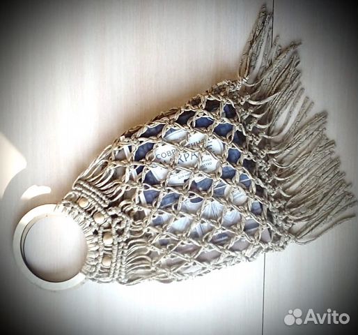 Сумка-авоська макраме