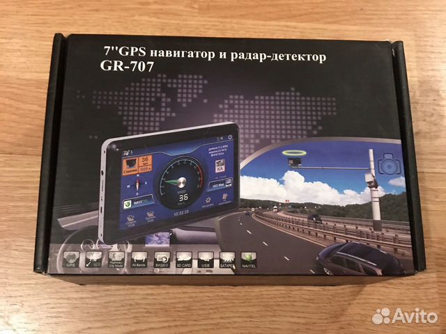 GPS навигатор и Радар детектор 2в1 7д экран GPS навигатор и Радар детектор 2в1 7д экран