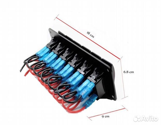 Панель управления с 6 клавишными выключателями Панель управления с 6 клавишными выключателями