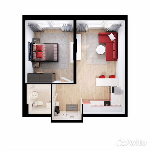 1-к квартира, 45.5 м², 19/25 эт.