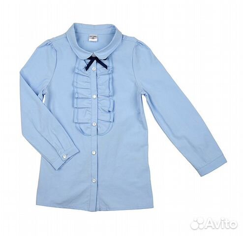 Хлопковая блузка (размеры 128, 134, 140, 146)