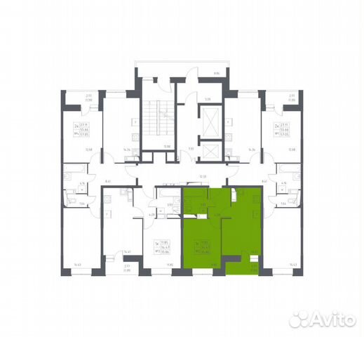 1-к квартира, 35.9 м², 14/17 эт. 1-к квартира, 35.9 м², 14/17 эт.