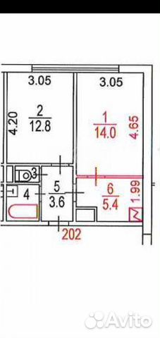 2-к квартира, 39.1 м², 2/12 эт. 2-к квартира, 39.1 м², 2/12 эт.