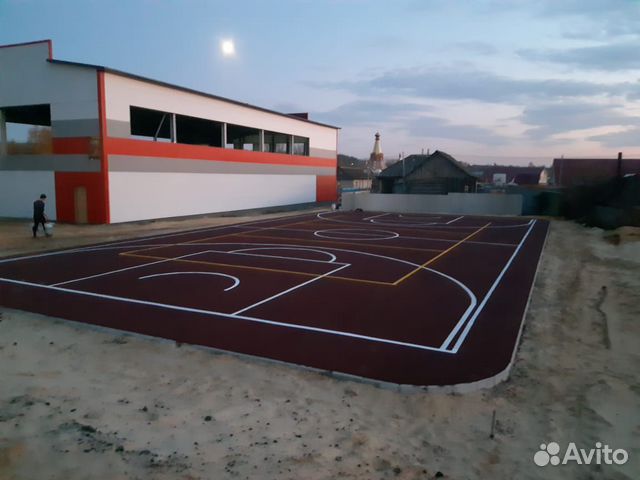 Бесшовное резиновое покрытие из крошки