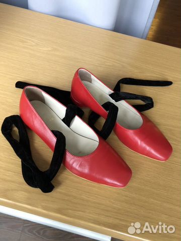 Босоножки балетки красные Nina Zarqua Босоножки балетки красные Nina Zarqua