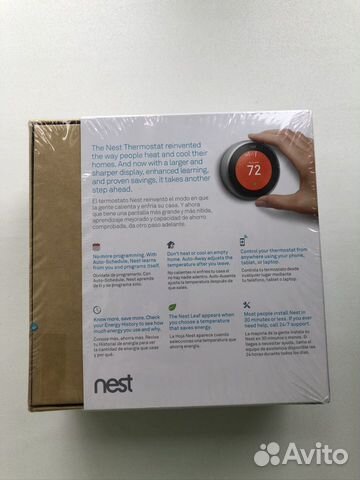 Термостат Nest Thermostat 3rd Gen Stainless Steel Термостат Nest Thermostat 3rd Gen Stainless Steel