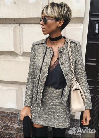 Шикарный твидовый комплект Zara