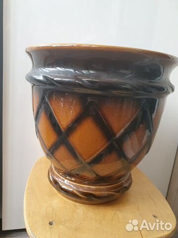 Горшок для цветов керамический