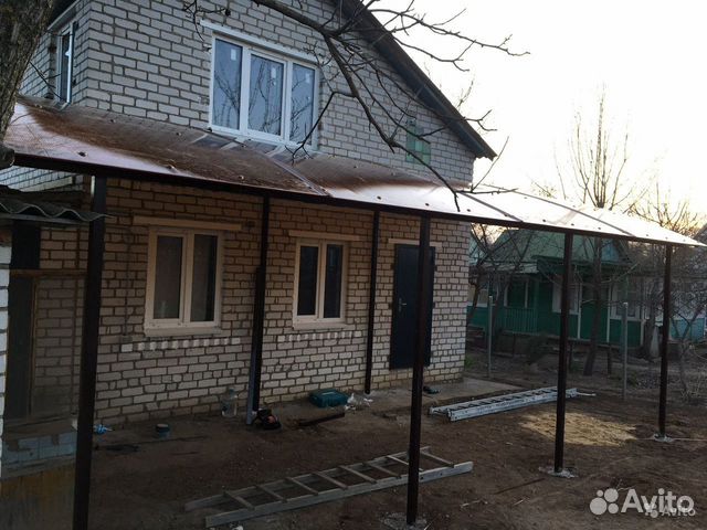 Навес из поликарбоната, профнастила, профлиста