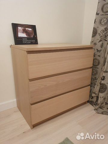 Комод Икеа Мальм 3 ящика