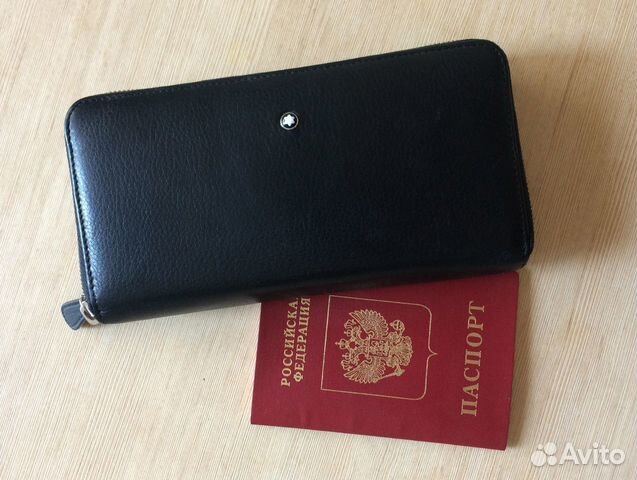 Montblanc мужской кожаный клатч Montblanc мужской кожаный клатч