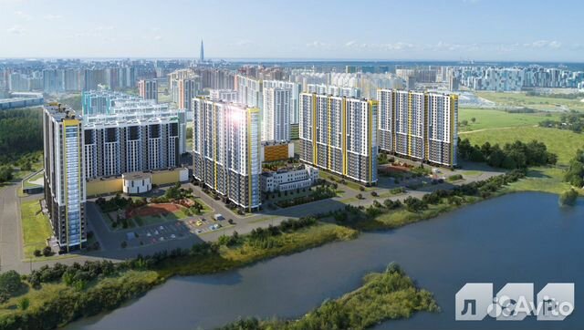 2-к квартира, 53.4 м², 19/25 эт.