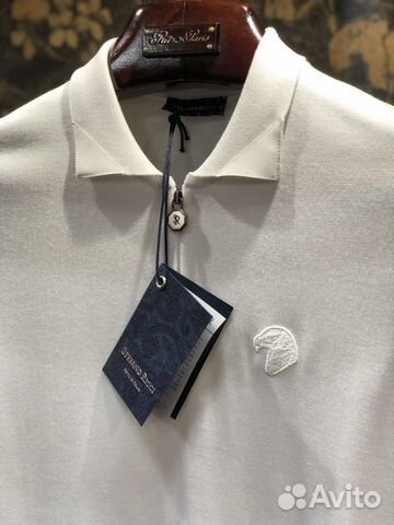 Stefano Ricci трикотажное поло белое Stefano Ricci трикотажное поло белое