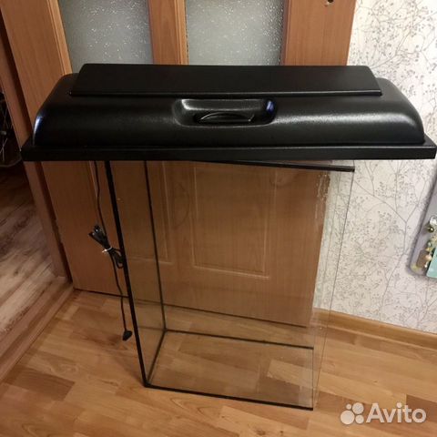 Аквариум 75л с крышкой и освещением